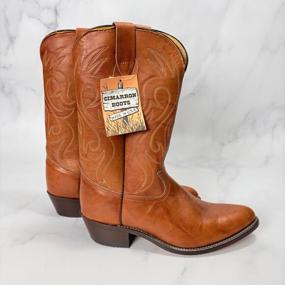 Republic Boot Company Cimarron Handmade Cowboy Boots Mens 10.5 Style 51635 NWT main image 12